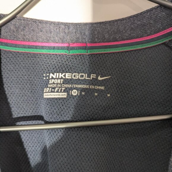 Classic Nike Golf Dri-Fit Cardigan Men's Size M Athleisure Preppy - Picture 4 of 7